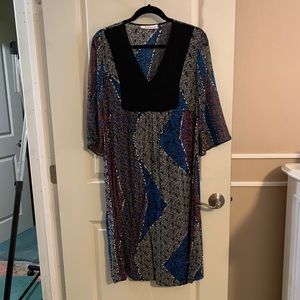BCBGeneration Printed Midi Dress